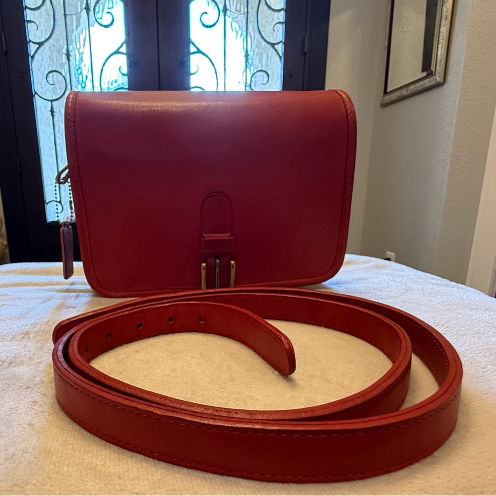 Vintage Coach Medium Saddle Pouch #9590